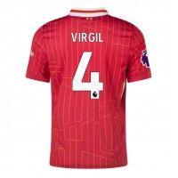 Camisa de Futebol Liverpool Virgil van Dijk #4 Equipamento Principal 2024-25 Manga Curta